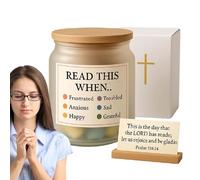 Genérico Vaso di preghiere | Flacone di emozioni della Bibbia,Cesto di Scritture con preghiere ispiratrici per devozionale mattutino Regalo Pastore Compleanno Uomini Donne Casa Cristiana