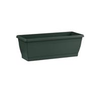Generico VASO fioriera CASSETTA da BALCONE Roxanne con sottovaso 40cm Veca colore VERDE BOSCO