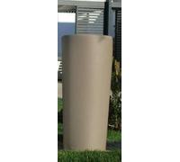 Generico Vaso FIORIERA Tondo CLOU Veca in Plastica 30 x h 65 cm Con Vaso Interno Estraibile Colore Taupe Cache-Pot Made in Italy