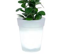 Generico Vaso Fiorito con Luce LED | da Giardino Impermeabili a LED,Vaso Per Piante Ad Energia Solare - Per Esterni Casa Cortile Terrazzo Prato Sentiero Regalo Compleanno
