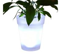 Generico Vaso Fiorito con Luce LED - Lampade da Giardino LED Impermeabili,Fioriera Solare | Per Esterno Casa Giardino Terrazzo Prato Sentiero Compleanno Casa Nuova