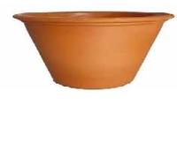 Generico Vaso in terracotta (3 pezzi) Made in Italy - Fioriera in Cotto, Diametro 25 cm, altezza 14 cm