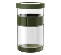 Genérico Vaso per sottaceti, barattolo ermetico per conserve, ampio coperchio in silicone invertibile antiscivolo separazione bagnata secca cucina insalata miele yogurt