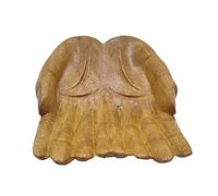 Genérico Vassoio a forma di mano - in legno a forma di mano, supporto per le mani del Buddha in legno da 1,97 pollici, decorativo per servire | supporto per gingilli di Buddha |