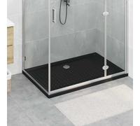 Generico Vassoio Base Doccia con Punti Nero 120 x 80 x 4 cm ABS,Ferramenta per la Riparazione di impianti Idraulici,Componenti Doccia,Piatti doccia-42033516