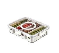 Generico Vassoio for snack con maniglia, contenitore for portatile for servire verdure, compatibile for l'organizzazione del frigorifero for feste di viaggio
