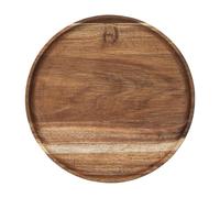 Genérico Vassoio in legno - 29,5 x 29,5 x 1,5 cm Vassoio servizio tavola | Portacandele elegante rustico, decorativi per formaggi, pane, snack, frutta, decorazione della casa