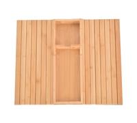 Generico Vassoio Per Bracciolo Del Divano, Vassoio Bracciolo Divano 41x34cm Legno - Vassoio Appoggio Anti-Scadimento Pieghevole, Portabicchieri Per Poltrona/Chaise Longue, Design Compatto