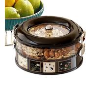 Genérico Vassoio per snack, organizer per alimenti in stile vintage, contenitori per snack con divisori, per frutta secca e verdura pic-nic e festa in casa