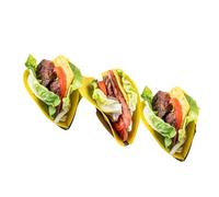Generico Vassoio Per Taco - Vassoio Per Tortilla In Acciaio Inossidabile Resistente Al Forno,Supporti Per Taco Per Feste - Per Compleanni Buffet In Famiglia Baking Bar Decorazioni Con Frutta