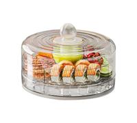 Generico Vassoio per verdure refrigerate - da portata trasparente con scomparto per il ghiaccio - per conservare gli alimenti - Vassoio da dessert per cocktail di gamberetti, verdure, frutta,