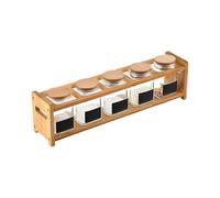 Genérico Vassoio porta calici da vino, portabicchieri organizer per calici per vino, design antiscivolo, con scomparti multipli per decorare nei ristoranti spuntini