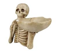Generico Vassoio Scheletro per Cibi - da Porzione di Halloween, Vassoio da Servizio Scheletro, Ornamento di Decorazioni in Resina con Finitura Durevole Leggera | Display Creativo di di Stoccaggio