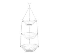 Genérico Vegetable Basket, Kitchen Fruit Basket Vegetable Organizer, 3-Tier Wire Rack Space Saving For Food Snack Bread Potato Onion Gardening Tools Bathroom Garden Yard Pantry Organization