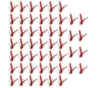 Generico Vegetable Grafting Clips - Pack of Fifty Eggplant Cucumber Watermelon Clamps | Round And Flat Mouth Connectors for Garden Trellis Greenhouse Plant Support