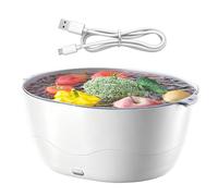 Generico Vegetable Washing Machine - Double-Layer Waterproof Automatic Cleaning Equipment, Efficient Food Washer Machine with Ultrasonic Technology, Compact Appliance for Kitchen Sink Cooking