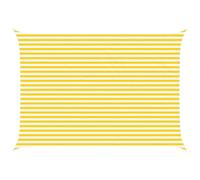 Generico Vela da Ombra Solare Giallo e Bianco 5 × 3,5 m,Prato e Giardino,Vita all'aperto,Ombrelloni e parasole-42031075
