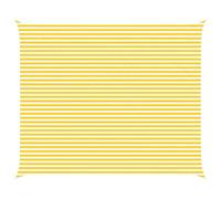 Generico Vela da Ombra Solare Giallo e Bianco 6 x 5 m,Prato e Giardino,Vita all'aperto,Ombrelloni e parasole-42031079