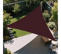 Generico Vela Ombreggiante Impermeabile, Vela De Sombra Triangular, Tenda da Sole per Esterno, Protezione Raggi UV, Tenda Parasole per Terrazze, Piscine, Giardini, Aree Gioco(Winered,5x5x5m)