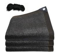 Generico Vela Parasole 3x4 2x3 4x6m,Rete Ombreggiante Con Occhielli Rete Di Protezione Solare Antivento Anti Uv Traspirante,Facile Da Installare Per Auto Giardino Campeggio Serra,Nero,5x5m