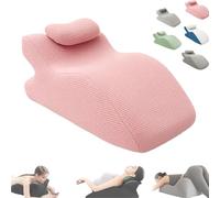 Generico Veliqu Sweet Spot Pillow, Upgraded Couples Pillow, 27° Ergonomic Memory Foam, Neck & Back Support, Ideal for Intimacy, Comfortable Posture for All Sleeping Positions (Pink)
