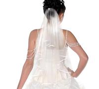 Generico Velo da Sposa a Due Livelli - Addio al Nubilato Velo con Pettine
