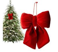 Generico Velvet Bows for Christmas Tree - Festive Ornament Garland Topper Decoration | Bows for Christmas Tree | Excellent for Winter Fall Birthday Wedding Party Home Outdoor Front Door