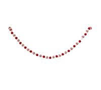 Generico Velvet Christmas Garland Banner, 180cm Holiday String Decoration, Indoor Outdoor Use, Red Festive Decor for Mantel, Fireplace, Party, Photo Props