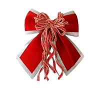 Generico Velvet Christmas Tree Bows - Vintage Ribbon | Elegant Velvet Christmas Tree Bow Ornaments, Holiday, Wedding, Indoor Or Outdoor Decor, Ideal for Office, Farmhouse, Wreaths, Garland, Mantel,