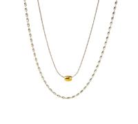 Generico Vendere ornamenti estivi per accessori estivi chic e semplici in argento con perline di riso