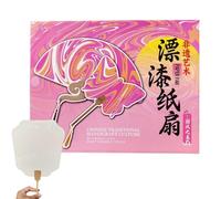 Genérico Ventagli fatti a mano - Accessori decorativi per ventagli portatili - Materiali artistici riutilizzabili Decorazione casa colorata per eventi chiesa esterna quotidiana