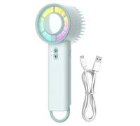 Generico Ventagli Personali Portatili Ricaricabili - Ventilatori Portatili Manuali Per Viaggio - 3 Velocità Ventilazione Silenzioso Luce Colorata Da Viaggio Ufficio Casa Campeggio