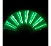 Generico Ventaglio Cinese a Led Luminoso - Ventilatore Pieghevole Illuminato | Ventaglio Pieghevole Grande Ventaglio Pieghevole Portatile in Tessuto Di Nylon | Grande Ventaglio Pieghevole Per