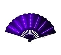 Generico Ventaglio Pieghevole Con Luce | Ventagli Grandi Pieghevoli A LED Per Uomo E Donna | Ventilatore Da Festival, Ventaglio Portatile Multiuso Da Viaggio, Di Carnevale Per La Danza Del Ventr