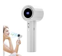 Generico Ventaglio Portatile Ricaricabile, Ventilatore Turbo Ricaricabile da Viaggio, Raffreddatore Ad Aria Con Display Digitale Per Donne Uomini Ragazzi