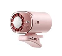Generico Ventilador De Aire Para Auto Con Pinza - Diseño Giratorio 360° Con Display LED, Enfriamiento Personal Portátil USB Para Vehículo Y Uso Exterior | Oficina Viaje Diario