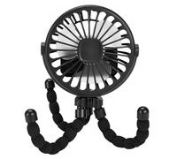Generico Ventilador Portátil Para Cochecito De Bebé Para Viajes,9,5x9,5x21cm Mini Ventilador 3 Velocidades,Ventilador De Mano Para Cochecito,giratorio 360° Para Cama, Asiento De Coche, Viajes