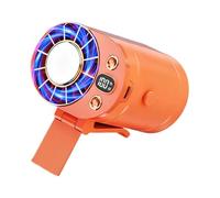 Generico Ventilateur De Ceinture Portable - 8,9x8,4cm 260g, Mini Ventillateur Rechargeable, Refroidisseur Semi-conducteur 100 Vitesses, Pour Chantier Extérieur Voyage Camping Et Poussette