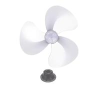 Generico Ventilator Flügel Ersatz 40 Cm - Universal 3-Blatt Propeller Mit Mutterabdeckung | PP Kunststoff, Leicht & Robust | Ersatzteil Für Standventilator, Tischventilator & Bodenventilator