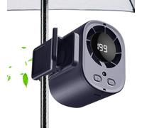 Generico Ventilatore A Clip,Display LED Portatile Silenzioso,Ventilatore Portatile A Batteria A Mano | Per Collo Vita Scrivania Tavolo Camera Da Ufficio Estate