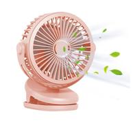 Genérico Ventilatore a clip personale, ventilatore portatile con clip USB con clip, ventilatore da tavolo rotante, configurazione a 720 gradi, forte flusso d'aria, 4 velocità per z