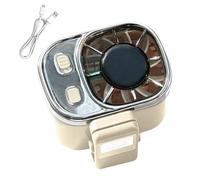 Generico Ventilatore a Clip,Ricaricabile con Display Digitale a Clip - Ventilatore Portatile Vintage da Viaggio | Per Borsa, Vita, Cintura, Colletto, Scrivania, Casa, Ufficio, Scuola, Viaggio