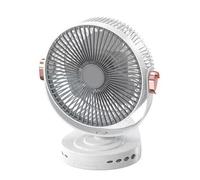 Generico Ventilatore a Clip - Ventilatore A Morsetto | Silenzioso 20 cm Appendibile Regolabile in Velocità Luce Notturna per Passeggino Garage Posto di Lavoro Auto Studente Spiaggia