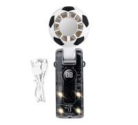 Generico Ventilatore A Mano Mini | Pieghevole A Forma Di Pallone Da Calcio | Ventilatore Elettrico Compatto - Per Spettatori, Escursionisti, Concerti, Picnic, Viaggi, Campeggio, Spiagge