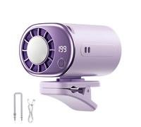 Genérico Ventilatore a pinza portatile, girevole a 360°, regolabile, ventilatore ricaricabile con pinza per veicoli, per viaggi, campeggio, golf, spiaggia, picnic, giardino, trasporto pubblico