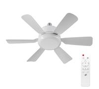 Generico Ventilatore a soffitto rimovibile silenzioso con temperatura del regolabile 3000K-6500K e controllo per camera da letto studio soggiorno