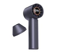 Generico Ventilatore a Turbina Portatile - 6 Velocità con Display Digitale | Ricaricabile USB e Potente per Viaggi e Campeggio 16cm