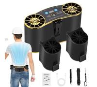 Genérico Ventilatore a vita - Dispositivo di raffreddamento personale con ricarica USB, ventilatore multiuso con luce per esterni spiaggia campeggio giardino tenda