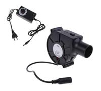 Generico Ventilatore Aria, Ventola Aria - Ventilatore 12V USA/UE | Ventola Asciugatura Silenzioso CC, Portatile per Ventilazione, 15 CFM, 3700 RPM, 33 DBA, Nero, ABS, 7,5x7,5x3 cm
