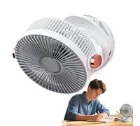 Generico Ventilatore con Clip - Ventilatore da Scrivania,Silenzioso 20 cm Appendibile Regolabile in Velocità Luce Notturna per Passeggino Garage Posto di Lavoro Auto Studente Spiaggia